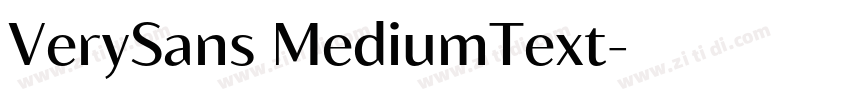 VerySans MediumText字体转换